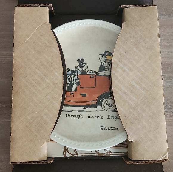 🎨Norman Rockwell Collector Plate, Walking Through Merrie Englande w/ PAPERWORK! - Picture 4 of 16